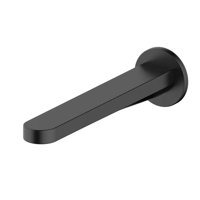 Mizu Soothe MK2 Matte Black Wall Basin/Bath Outlet 250mm 2265232