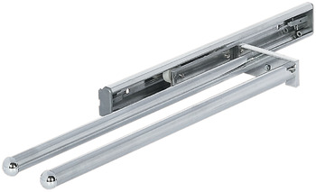 Towel rail, aluminium/plastic, extending runner - 510.51.224