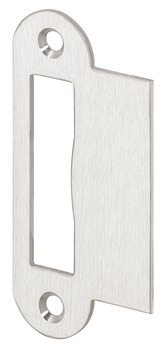 Flanged striking plate, for flush doors, 85 mm, straight - 911.39.317