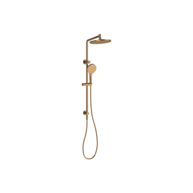 Milli Marq Edit Brushed Bronze Twin Rail Shower (4 Star) 22007