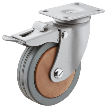 Designer furniture castor with brake - 661.47.302