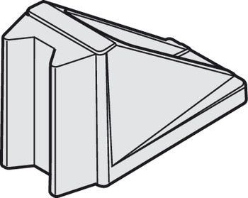 Zemin Montajlı Kapı Durdurucu, 57 x 28 x 39 mm (U x G x Y) - 940.40.052