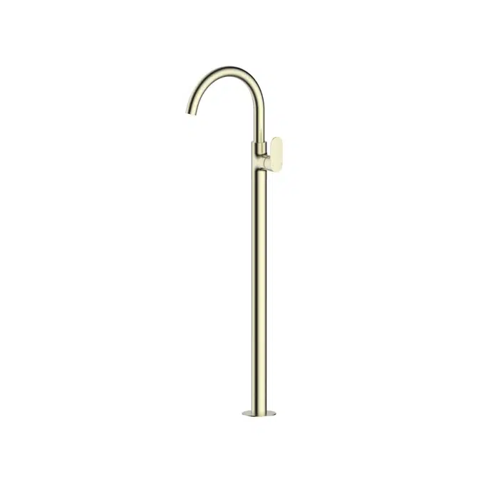Mizu Soothe MK2 Brushed Brass Floor Mount Bath Mixer Kit 2266967