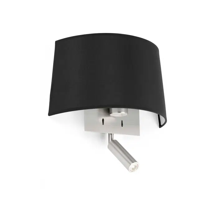 20024 - VOLTA Black Wall Lamp with Reader