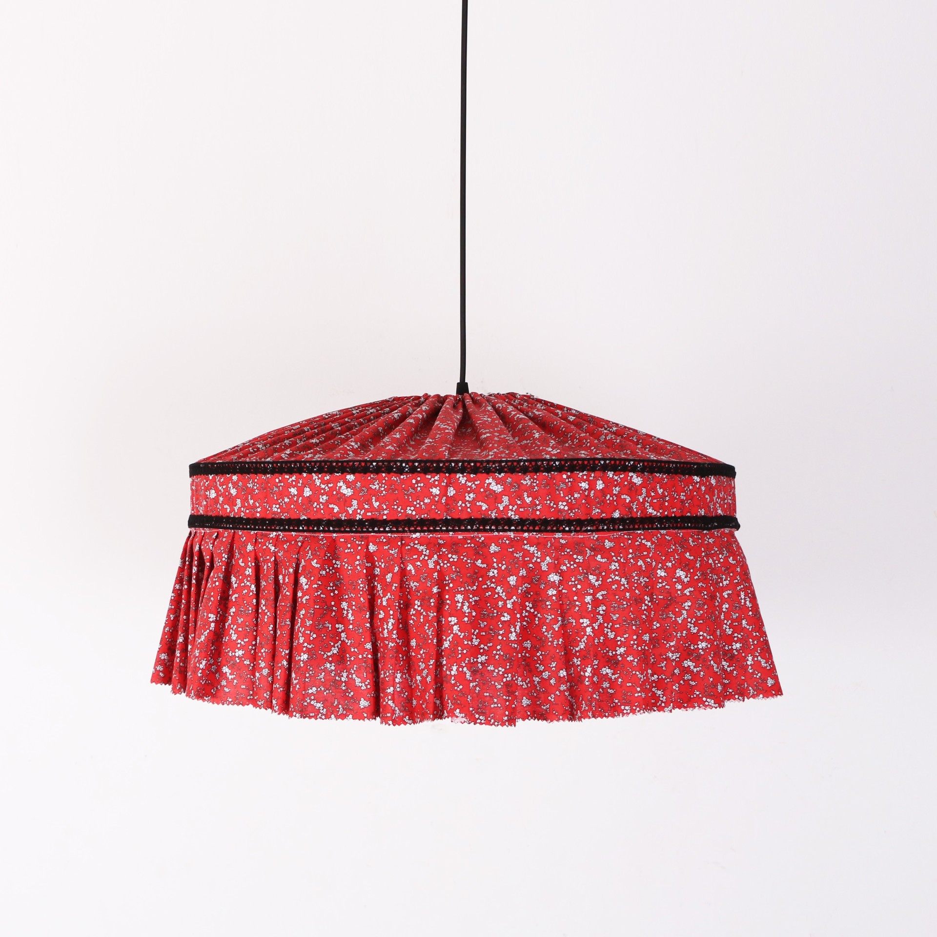 Şanzelize Pileli Kumaş Avize