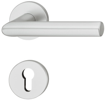 Door handle set, Aluminium, FSB, model 72 1076 - 905.22.141