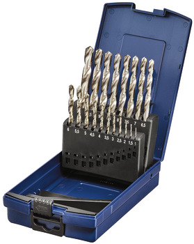 Twist drill bit set, HSS GP, 19-piece - 001.41.552