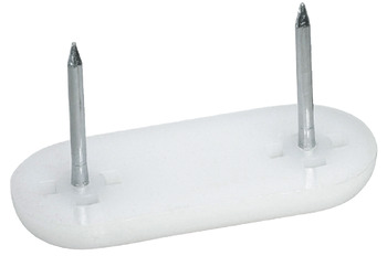 Furniture glide, Plastic, Height 5 Mm - 650.05.716