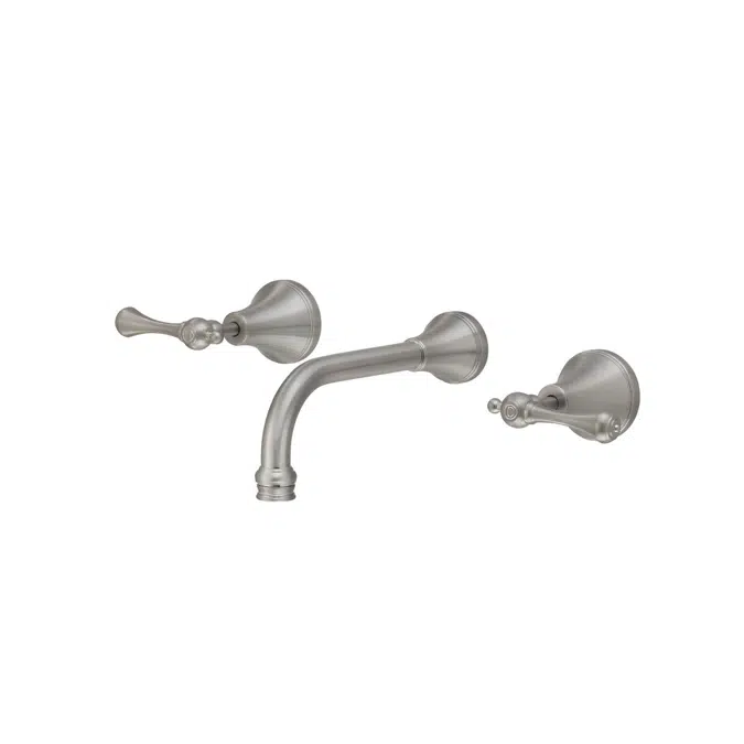 Kado Era Brushed Nickel Wall Bath Set 200mm Lever Handle 9512066