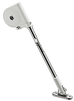 Flap stay, with braking mechanism, for wooden flaps, with joint - 365.30.700