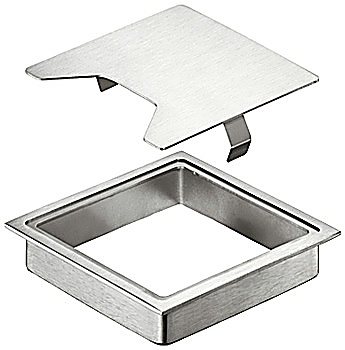 Cable outlet, square, 2-piece - 631.04.064