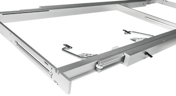 Roller runners with pull out frame for tables - 642.29.940