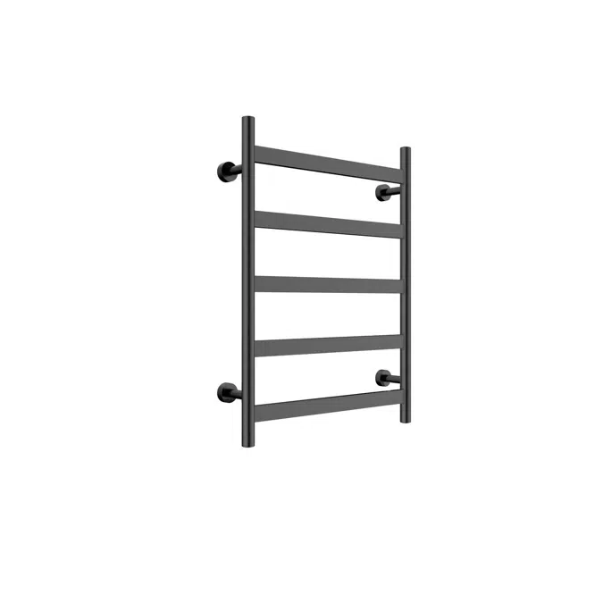 Mizu Stream 600 x 800mm Matte Black Heated Towel Rail 9508765