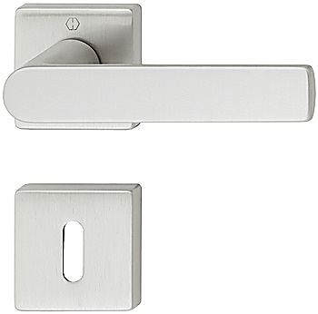 Door handle set, brass, Hoppe, Los Angeles M1642/843KV/843KVS - 900.91.903