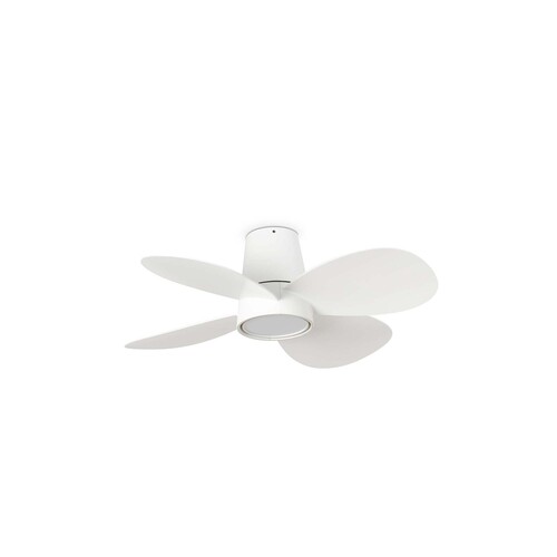 KLOVER Ceiling fan white 20W SWT Wall Control black