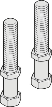 Askı Cıvata Seti, + 20 mm, Hawa Junior 100 Gp İçin - 941.04.024