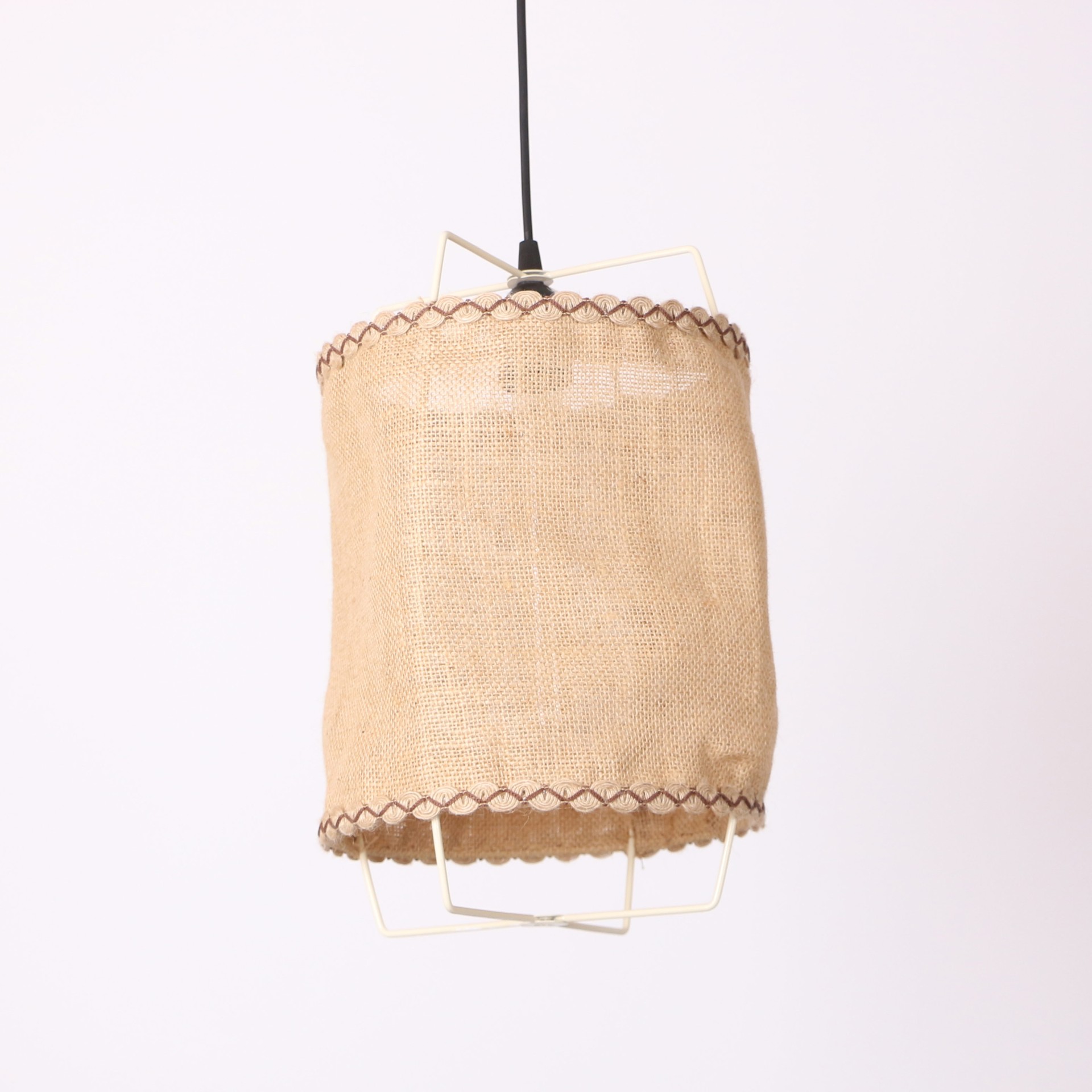 Cappadocia Doğal Jüt Krem Barlı Avize 