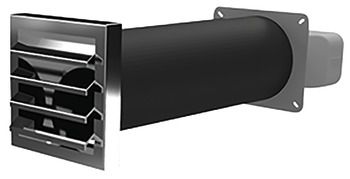 Telescopic Wall Vent Set, Round Pipe System 125 - 500.90.220