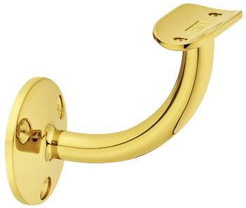 Handrail bracket, with curved support, bar railing system - 812.05.861