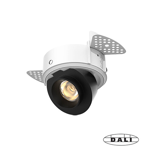 ALIA Trimless Recessed black 8W 36º 3000K DALI