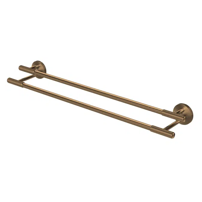 Milli Marq Edit Brushed Bronze Double Towel Rail 600mm 21941