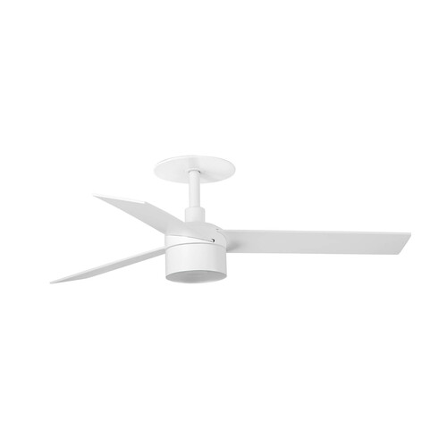 RUDDER RECESSED TEK S Ceiling fan white/ash 3000K Wall Control black