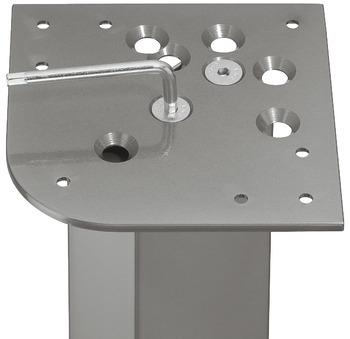Screw-on plate, steel, table legs - 635.67.990