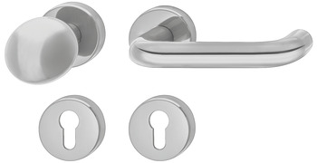 Door handle set, Hewi 111.R02.130 polyamide - 907.95.497