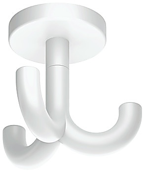 Ceiling hook, with 3 hooks, ceiling installation, polyamide - 842.65.398