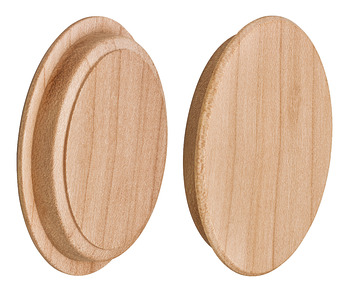Cover Cap, Solid Wood Untreated, For Blind Hole Ø 35 Mm - 045.32.246