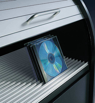DVD depolama sistemi, alüminyum, gümüş renkli anodize - 810.45.912