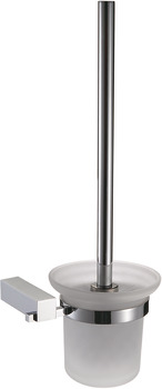 WC brush set, with brush, square series, for screw fixing - 980.60.312