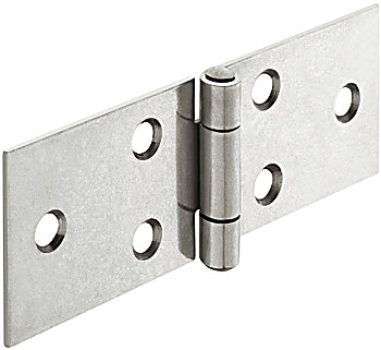 Hinge, Rolled, with riveted pin, crank A, straight - 354.31.730