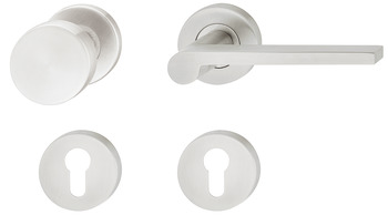 Kapı kulpu seti, Paslanmaz çelik, Startec, model LDH 2174 - 903.86.100