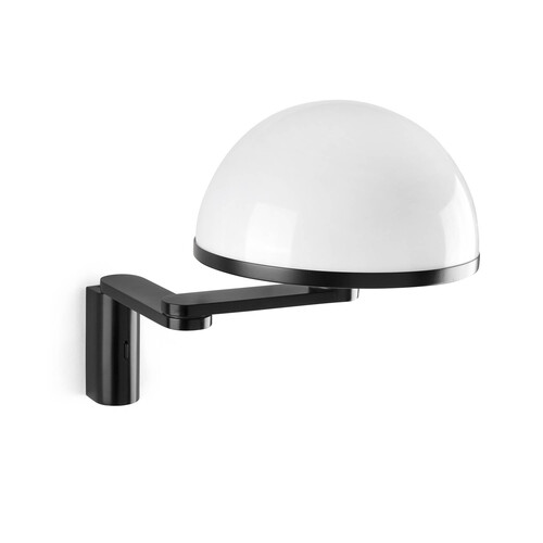 DOME duvar lambası with adjustable arm siyah