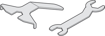 Disassembly set, with disassembly key and open-ended spanner - 943.55.407