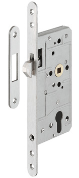 Mortise lock for sliding doors with hook latch - 911.26.044