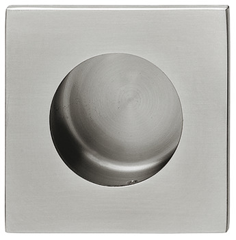 Inset handle, Stainless Steel, Square Outside, Round InsideDéco - 155.01.501