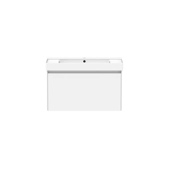 Ona Matte White All Drawer Single Centre Bowl Vanity 800mm 20589