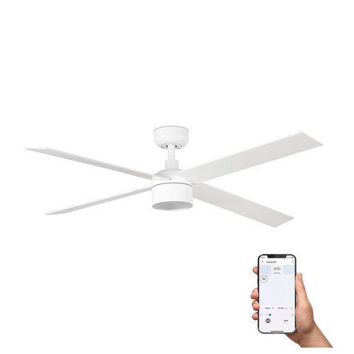 RUDDER TEK 4 L beyaz/ash fan 3000K TUYA