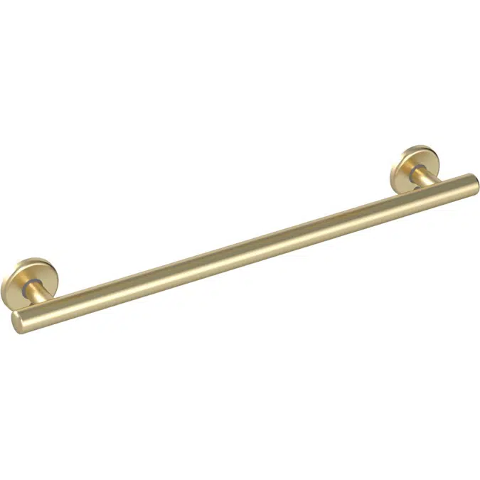 Mizu Drift Brushed Brass Straight Grab Rail 600mm 2266702