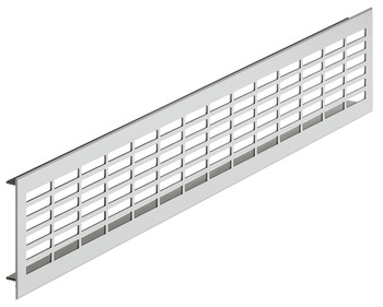 ventilation trims, square, aluminium, with ribbed flanges, slotted - 575.04.917