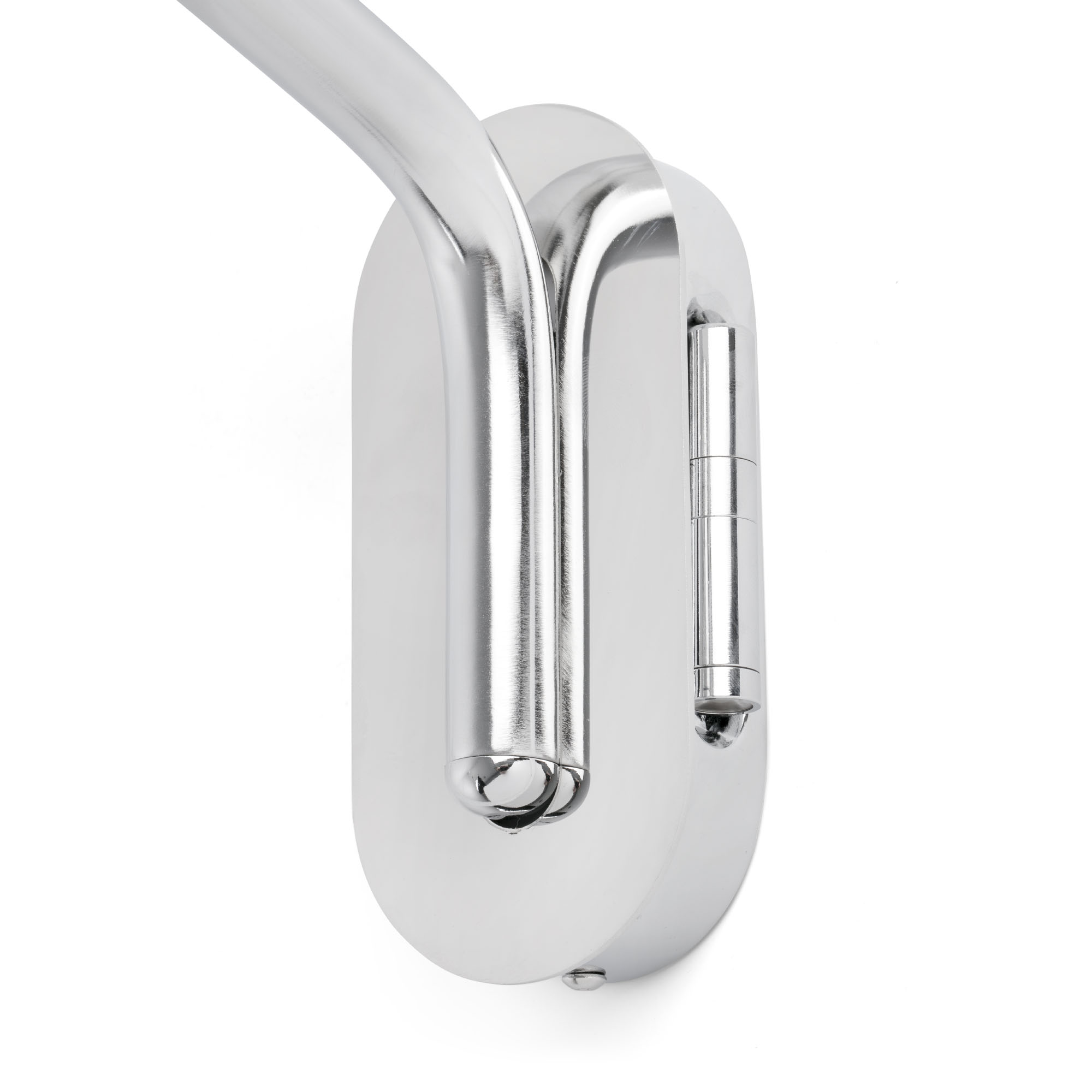 ETERNA Left chrome/white wall lamp with reading light