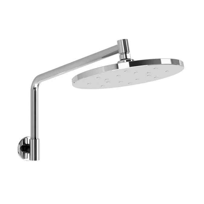 Milli Marq Edit Chrome 250mm Overhead Shower with Arm 21984