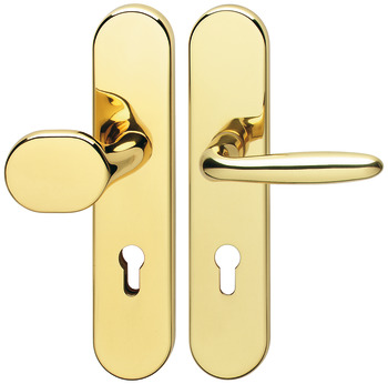 Security door handles, brass, Hoppe Verona - 901.81.521