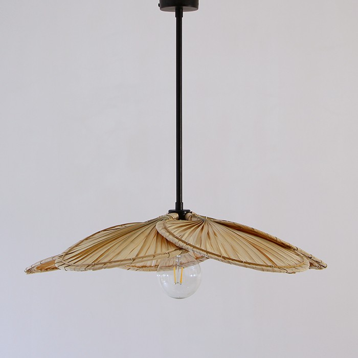 Doğal Palmiye Tasarım Tek Duylu Avize