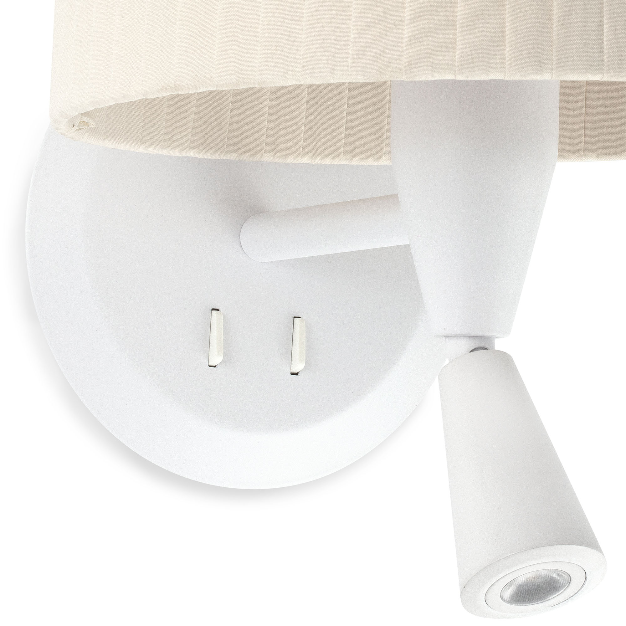SAMBA beyaz/ribbon beige duvar lambası with reading light