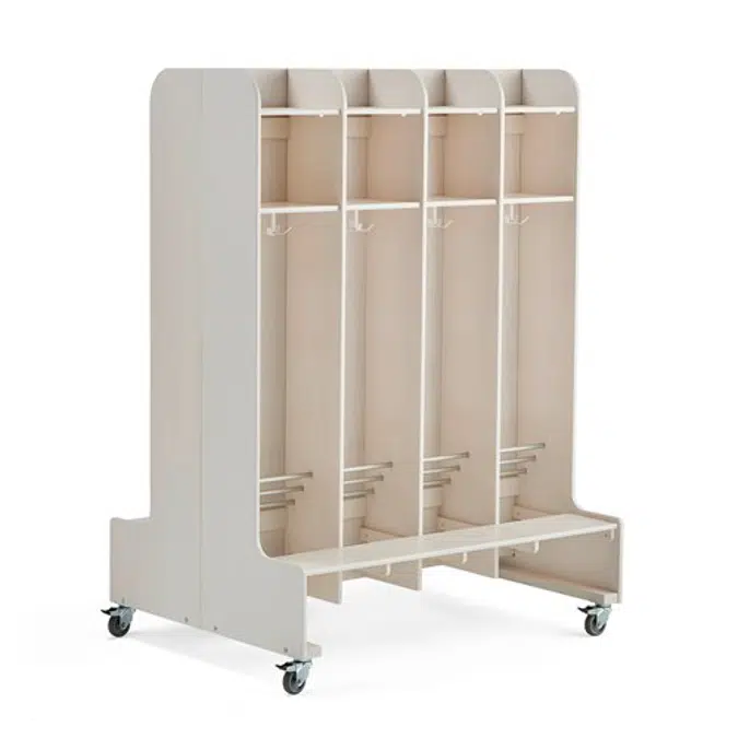 Ebba Double Sided 8 Section Cloakroom Unit