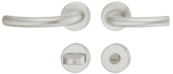 Door handle set, Aluminium, Hoppe, Tokyo 1710/42KV/42KVS - 905.83.209