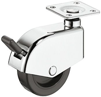 Designer furniture castor with brake - 660.19.261